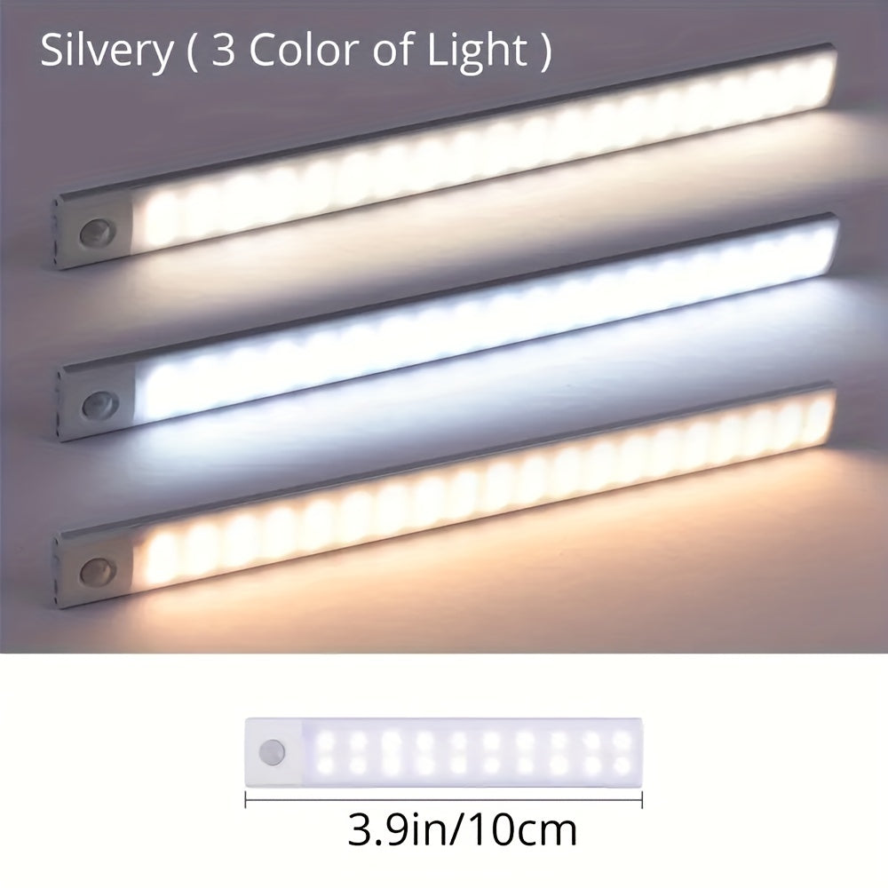 Wireless LED Motion Sensor Cabinet Light USB Rechargeable for Under Counter