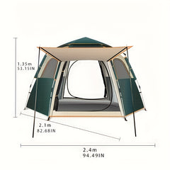 Portable Folding Hexagonal Tent for Outdoor Camping