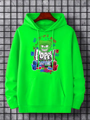 Vintage Graphic Print Hoodie Men's Pullover Hooded Sweatshirt