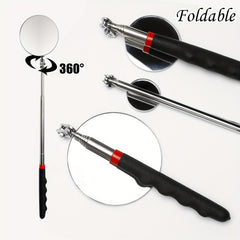 3pcs Telescoping Inspection Mirror Set Automotive Beauty Precision Work