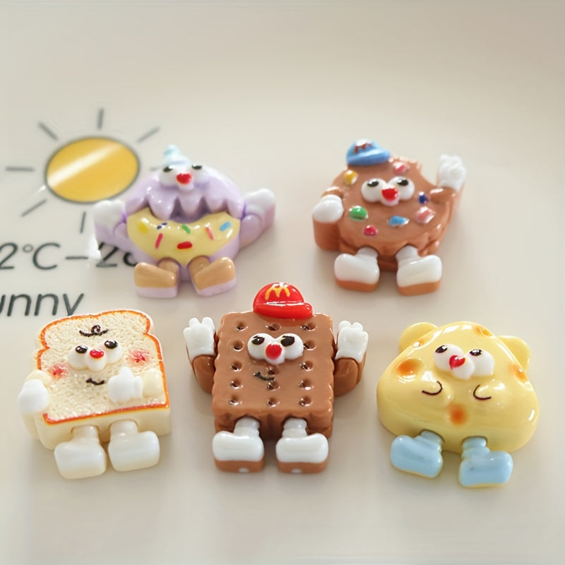 5pcs Cartoon Biscuit Fridge Magnets for Kitchen Office Whiteboards