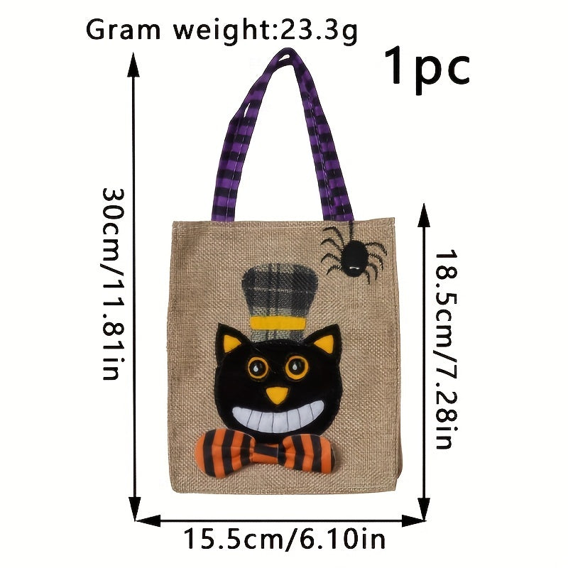 Halloween Candy Bag 30cm for Decoration - Cat Witch Skeleton