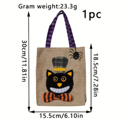 Halloween Candy Bag 30cm for Decoration - Cat Witch Skeleton