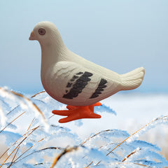 Colorful Pigeon Playthings in Durable Plastic Ideal Gift with Red Base