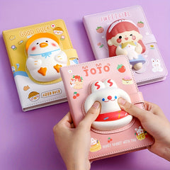 Decompression Notepad Silicone Press Stretch Journal Hand Account Book
