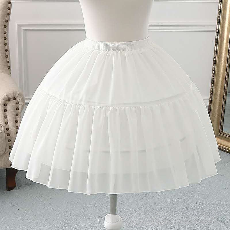 Women's Adjustable Crinoline Petticoat Sporty Polyester Hoop Skirt