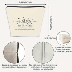 Sisters Like Stars Makeup Bag - Sister Birthday Gift