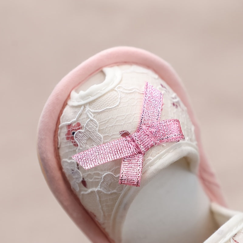 Breathable Baby Girl Sandals Lightweight Anti Slip Indoors Outdoors