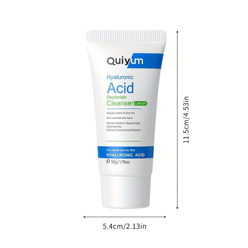 Hyaluronic Acid Cleanser 50g Gentle Face Wash Control Brighten Skin Tone