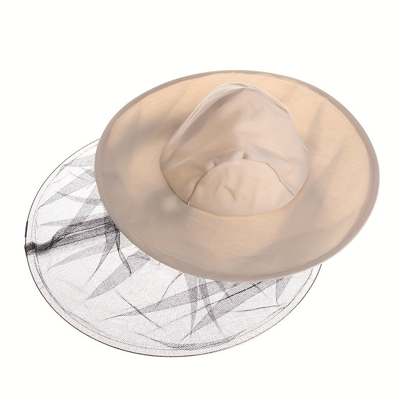 Breathable Beekeeper Hat Wide Brim Sunscreen Mesh Adjustable Fit