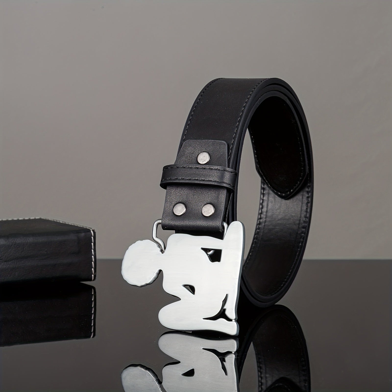 Casual Western Buckle Belt Retro Punk Rock PU Belt