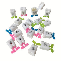 Cute Teeth Collection Box for Kids' Souvenirs - Set of 10