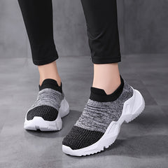 Women's Elastic Chunky Sneakers Slip-on Running Shoes