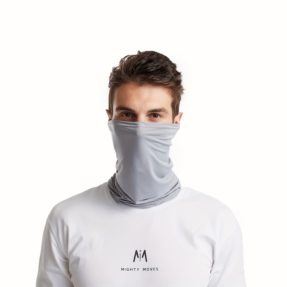 Elastic Breathable Neck Gaiter Tube Men Scarf Half Face Cover Bandana Headwear
