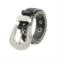 Glitter Y2K Hip Hop Belt Hollow Out Jeans Pants Belt