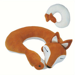 Cartoon Fox Neck Pillow for Travel