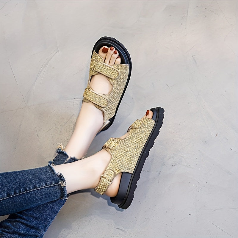Women's Summer Platform Sandals Hook & Loop Fastener