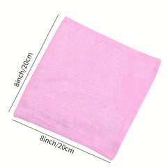 6pcs Bamboo Fiber Square Towel Soft & Absorbent Daily Use 20x20