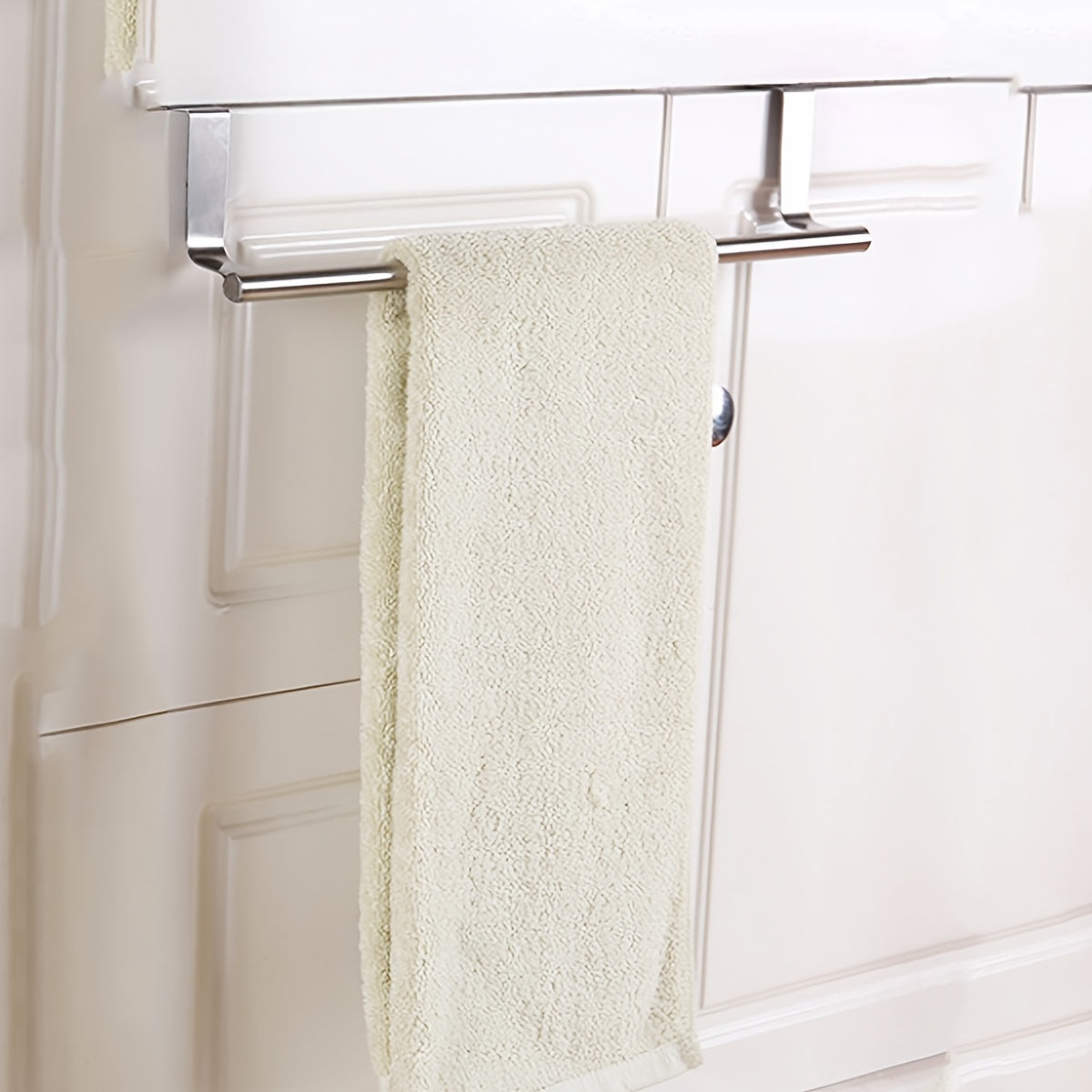Single Pole Towel Rack Cabinet Door Back Cloth Hanging Rack Bathroom Towel Rack