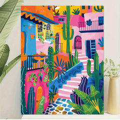 Unique Architecture DIY Acrylic Painting by Numbers Kit