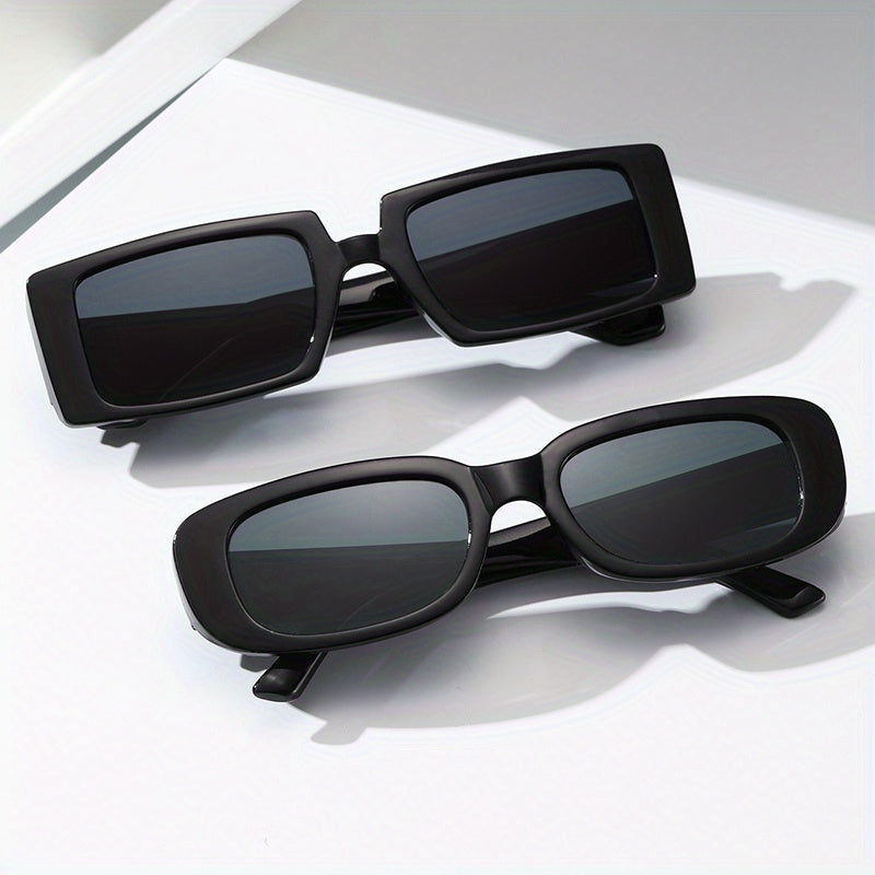 2pair Rectangle Sunglasses For Men Women UV400