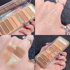 Long Lasting Pearly Eyeshadow Shimmer Matte Finish Makeup