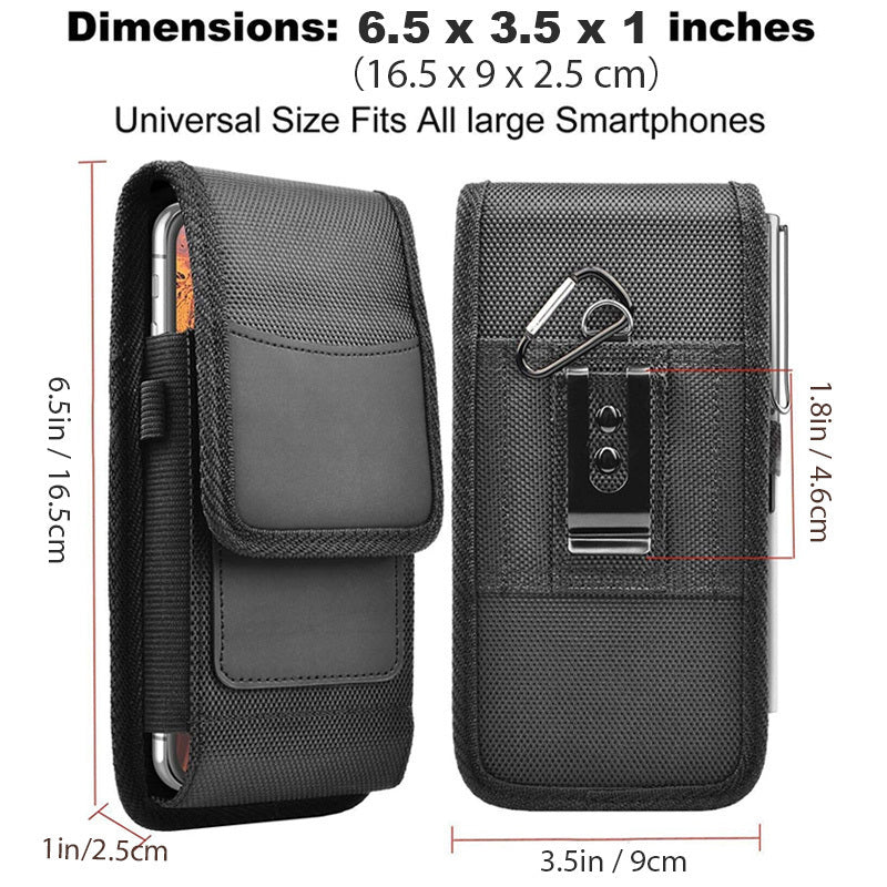 Men's Nylon Waist Bag with Buckle u2013 Phone/Card/Coin Holder