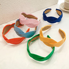 Boho Braided Headband Wide Brimmed Non-Slip Hair Hoop