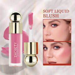 Matte Liquid Blush Lipstick Lip Glaze Dual Purpose Blush Natural Long Lasting