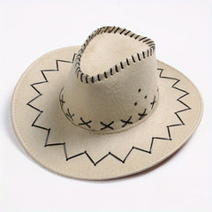 Breathable Sunshade Cowboy Hat Retro Knight Hat