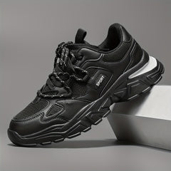 Men's Breathable Chunky Shoes Casual Lace Up Soft Sole Sneakers