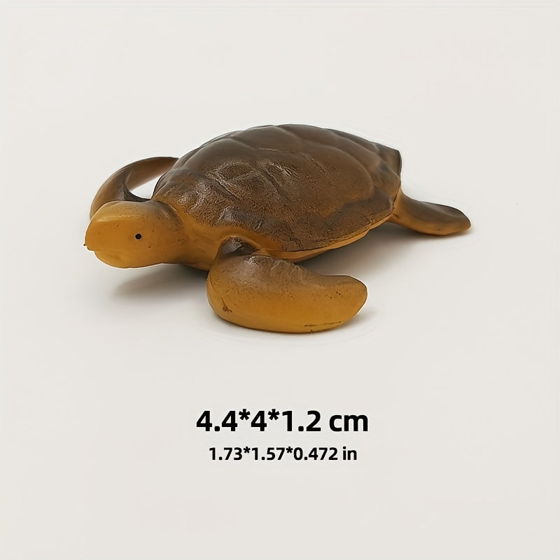 Sea Turtle Model Solid Marine Animal for Aquariums and Desk Ornaments