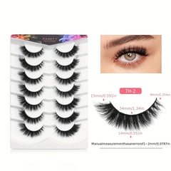 7 Pairs Thick & Curling False Eyelashes Extensions
