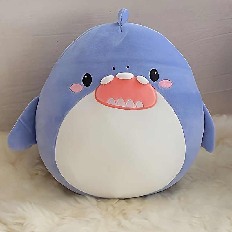 2pcs Shark Plush Dolls Cartoon Animal Shape Soft Stuffed Animals