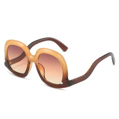 Y2K Thick Frame Sunglasses Gradient Eyeglasses