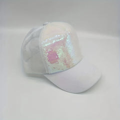 Sequins Baseball Caps Mesh Reflective Hats