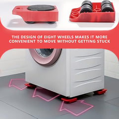 5pcs Furniture Slides Kit MoveRoller Tools 360 Degree Pads Redesign Living Space