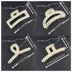 Chain Hair Claw Clip Women's Hair Clip Clear Hair Claws Hair Claw Hair Clip