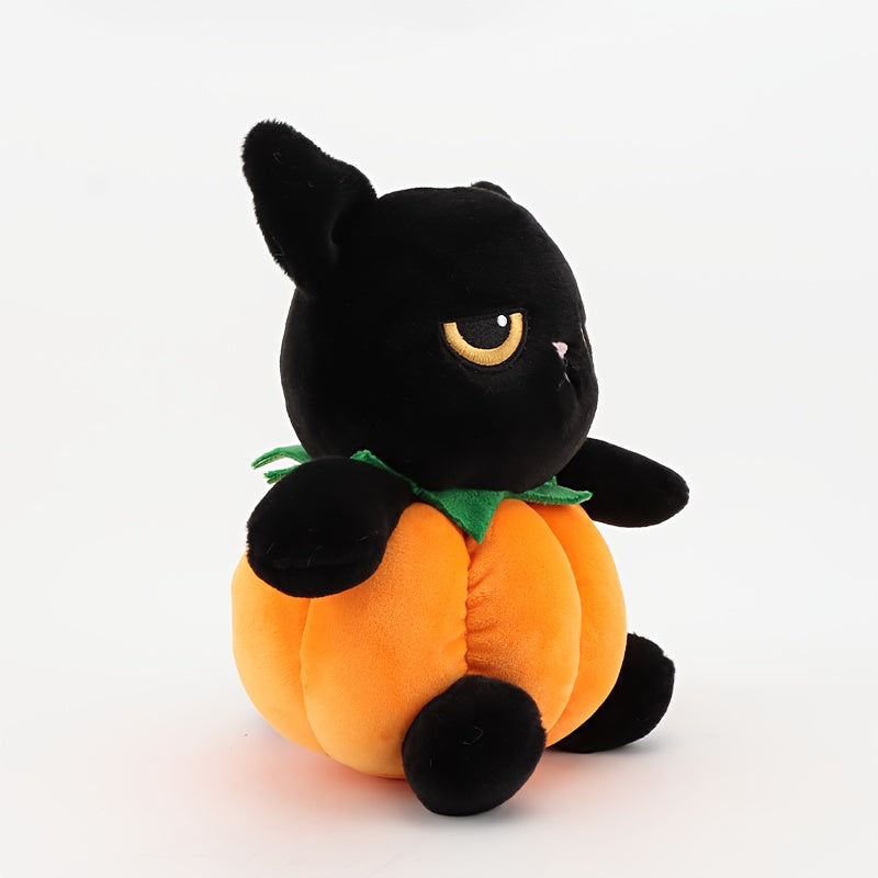 Halloween Cat Plush & Pumpkin Stuffed Animal Combo