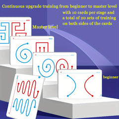 Brain Coordination Training Set 10pcs Double Side Three Difficulty Levels