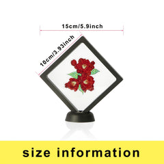 1pc Double sided Red Flowers Diamond Painting Ornament