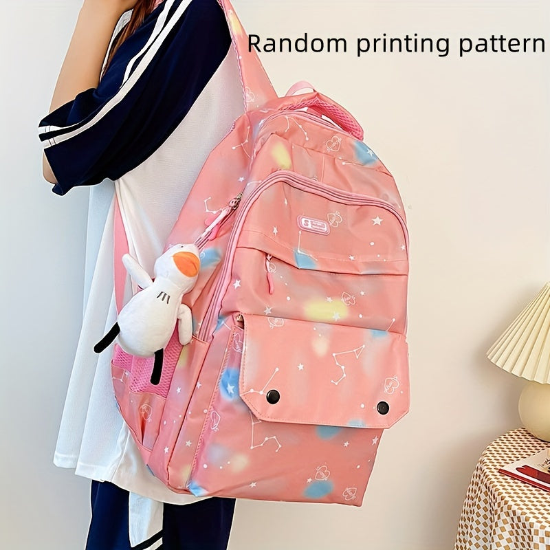 Rainbow Tie Dye Backpack Large Capacity Schoolbag