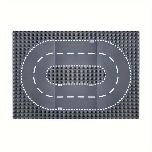 Kids Small Granule Highway Building Block Base Toy City Street Road