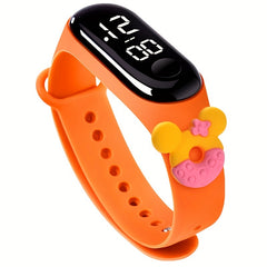 Cartoon Animal Silicone LED Watch Waterproof Decorative Gift For Girls