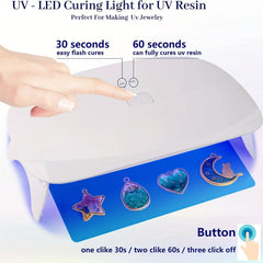 Large Foldable UV LED Resin Light 23/18 Beads Fast Curing Lamp