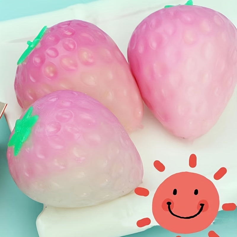 Sunlight Changing Strawberry Squeezing Toy