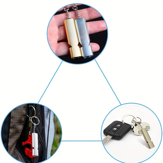 2pcs Emergency Survival Whistles With Lanyard for Outdoor Camping Hiking