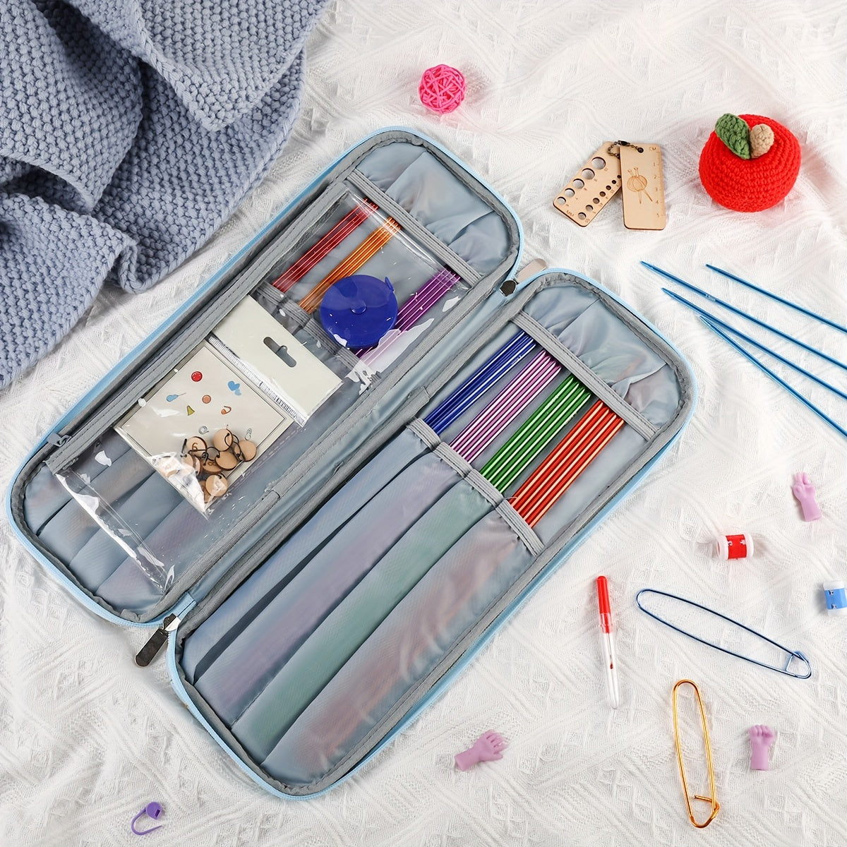 Travel Knitting Needle Organizer Loop Sweater Needle Organizer