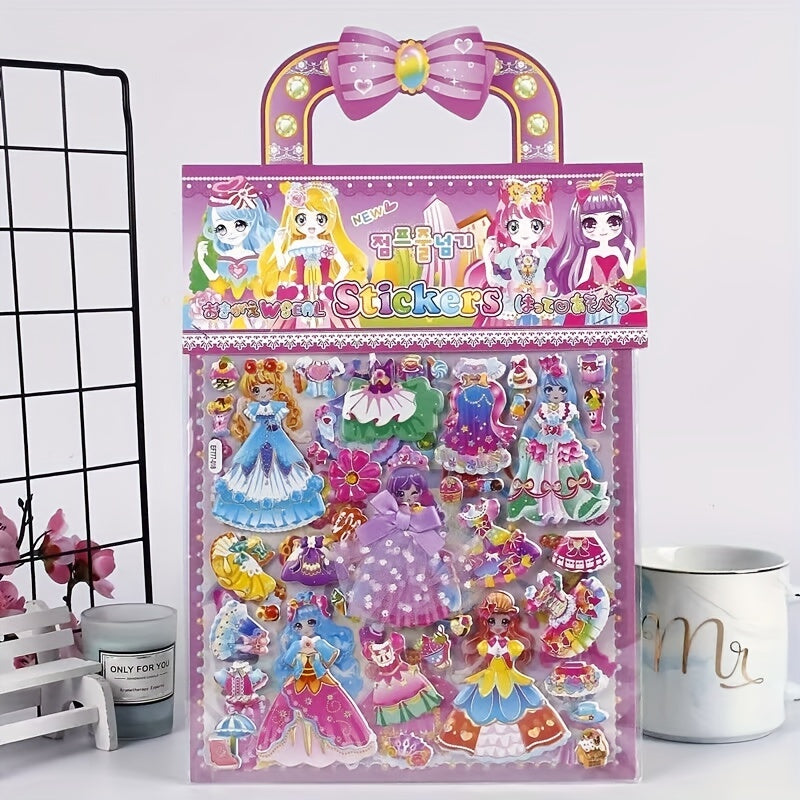 Dress Up 3D Sticker Activity Set for Kids - Random Christmas Halloween Themes
