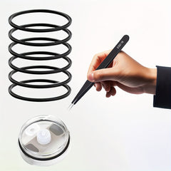 6-Piece Silicone Bottle Gasket Replacement Parts for Flat Bottom Cups